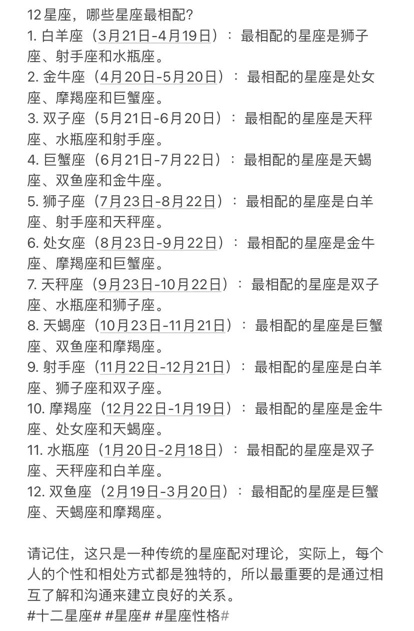 情侣星座匹配度查询(占星大师算出的星座爱情配对结果) 情侣星座匹配度查询(占星大师算出的星座爱情配对结果)