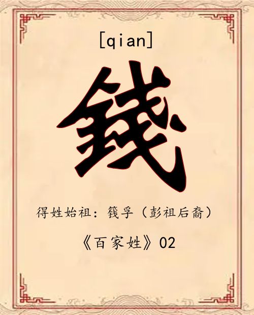 百家姓多少钱(百家姓有几百个)