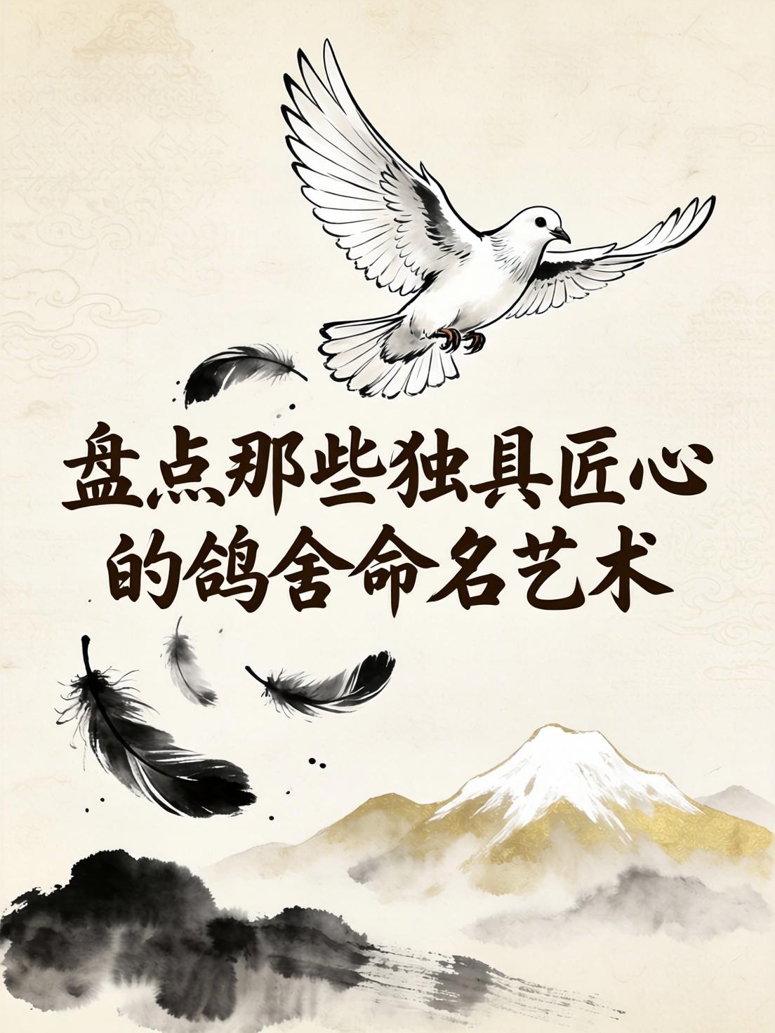 鸽舍起名测试(免费鸽舍取名字大全)