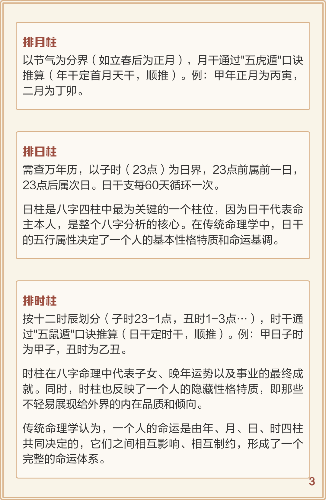 专业四柱八字要素(四柱八字必备基础知识)