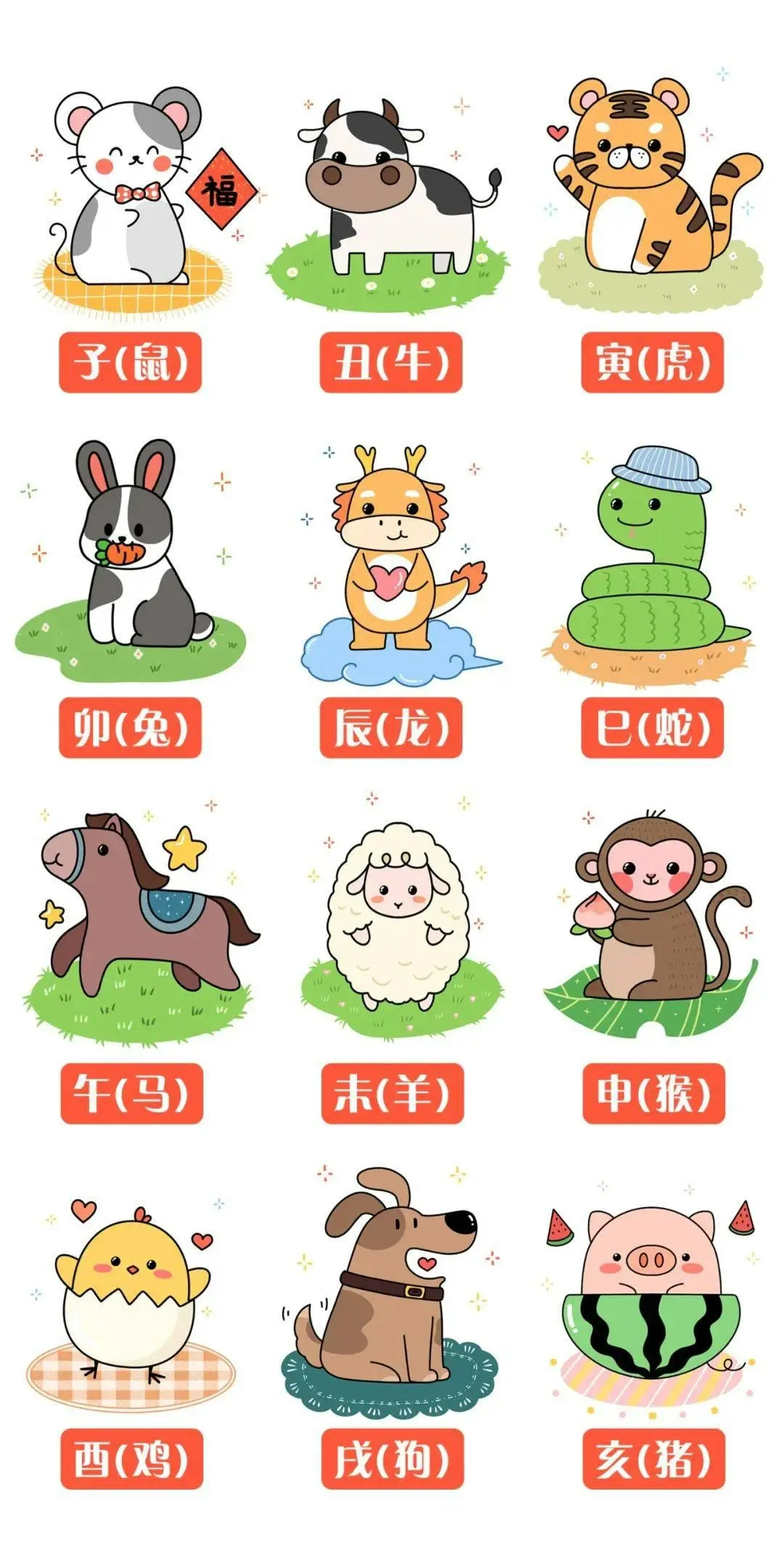 生肖表十二顺序图片2023(生肖表十二顺序图片2023最新)
