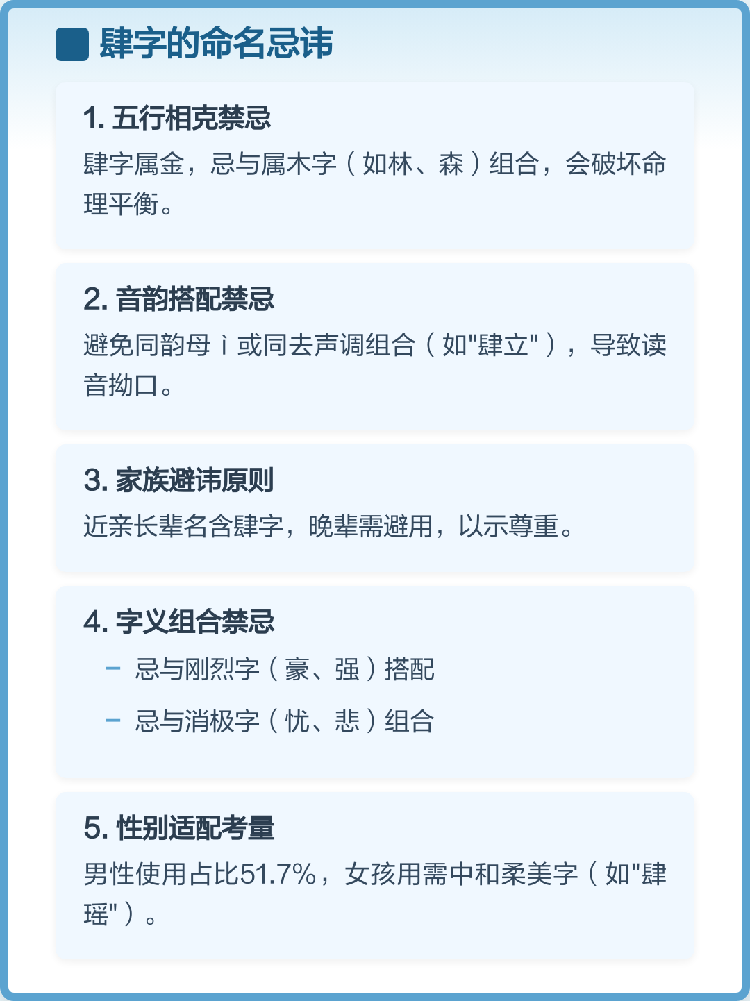 命名禁忌(名字禁忌有哪些)