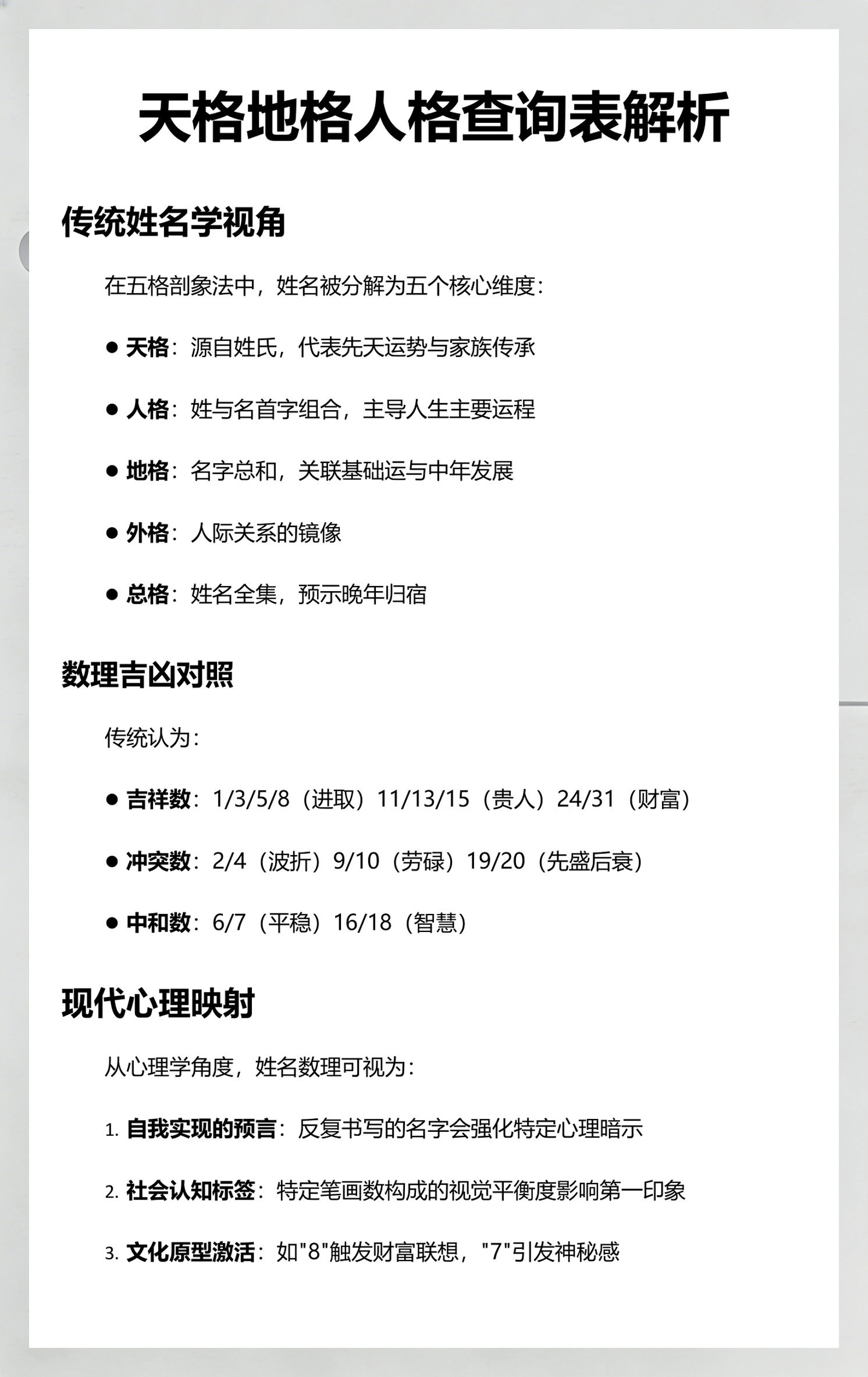 姓名运势免费测试方法