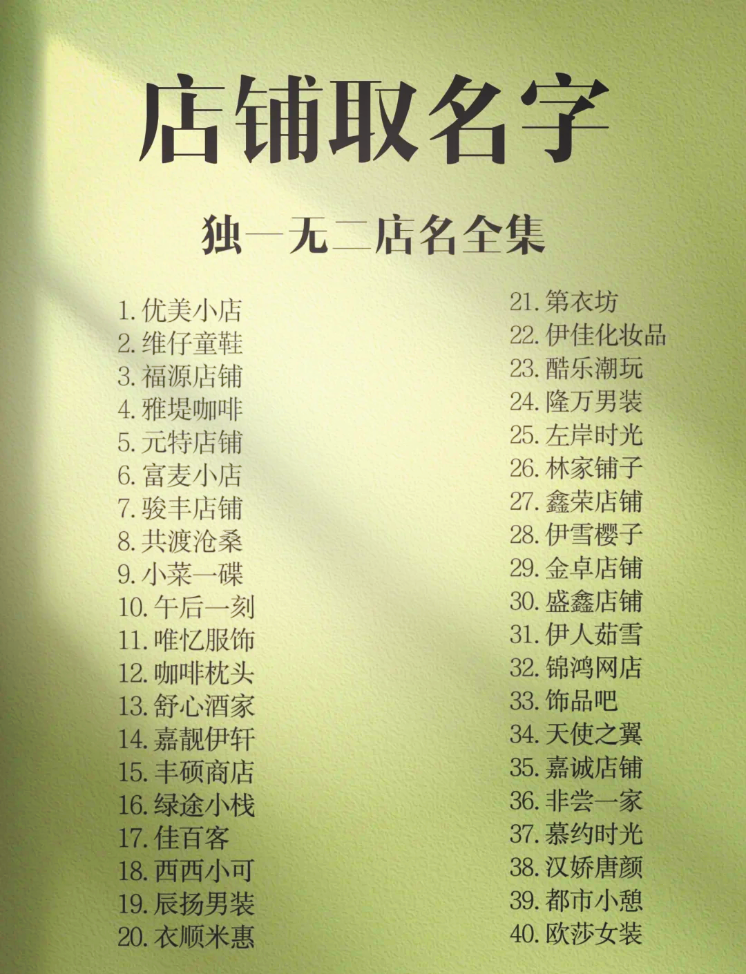 店铺名打分免费测试打分