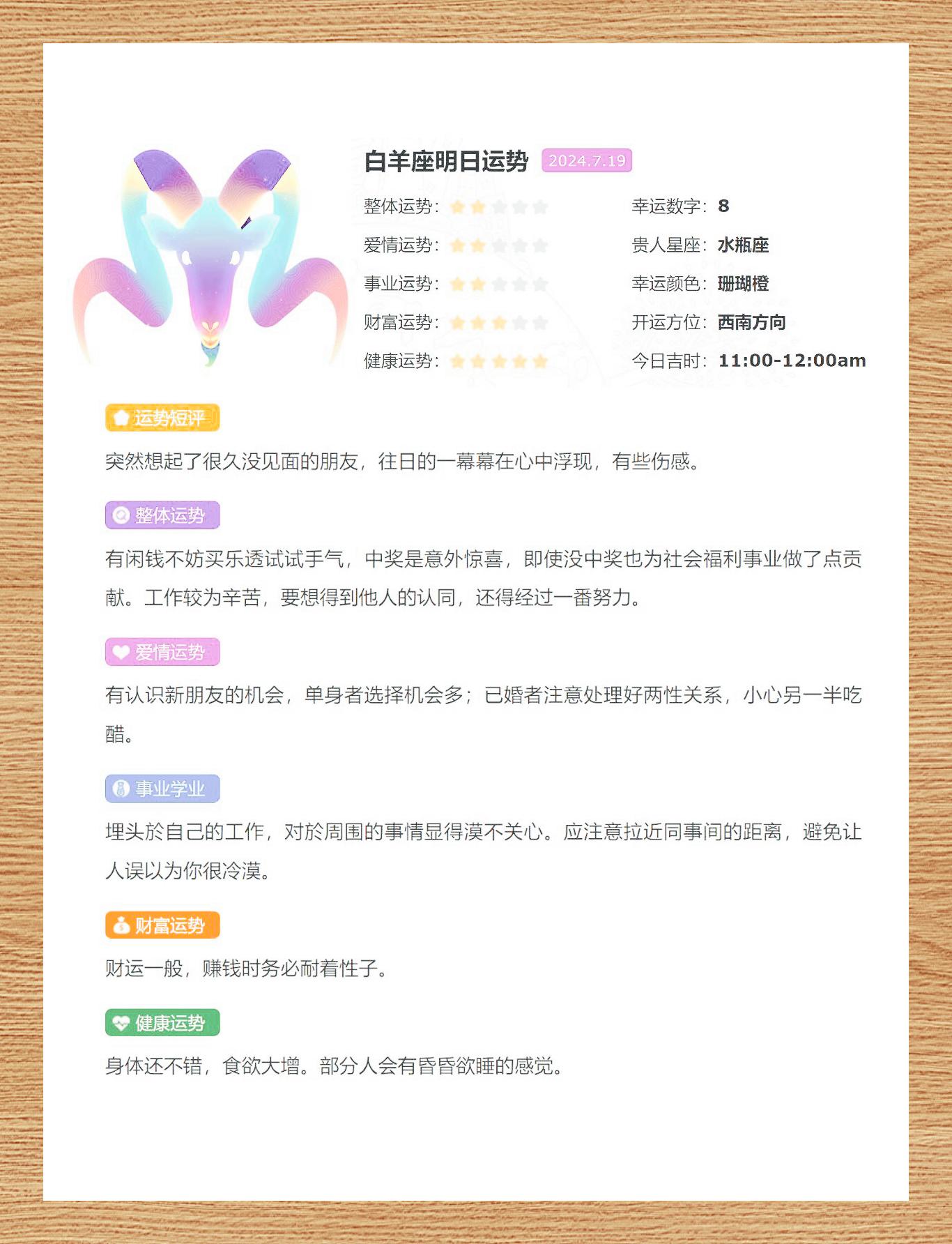 星座运势预测大全
