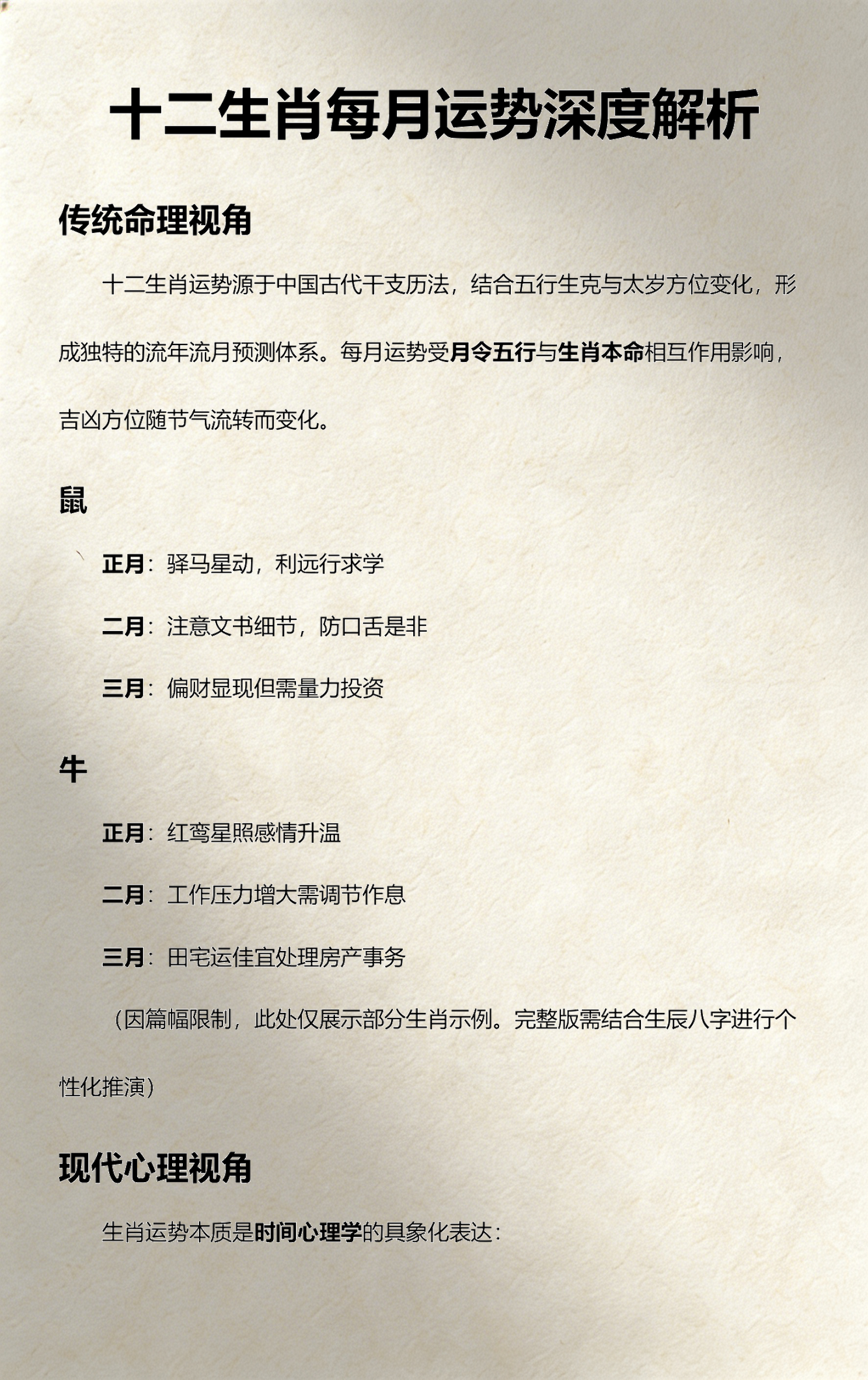 深度十二生肖 深度十二生肖