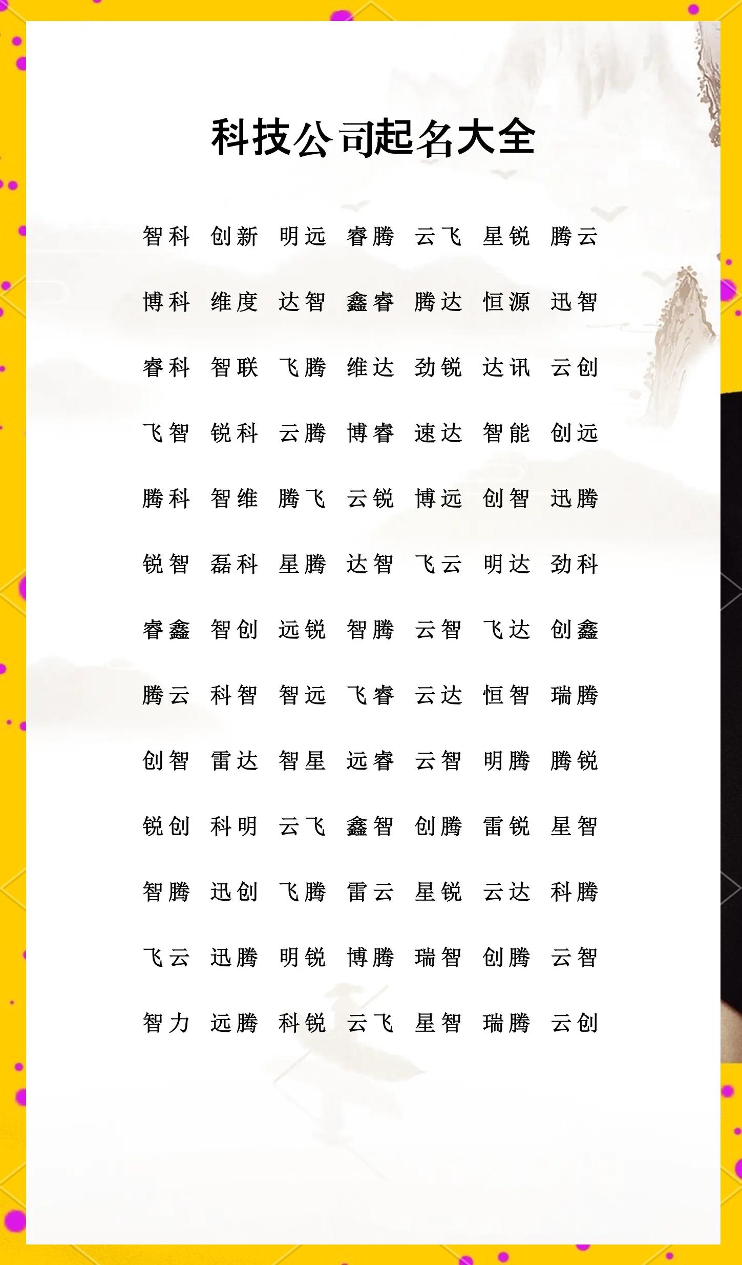 公司起名字大全免费2023 公司起名字大全免费2023