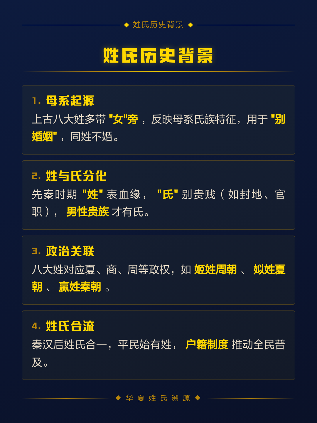 八大姓是哪8个姓 八大姓是哪8个姓