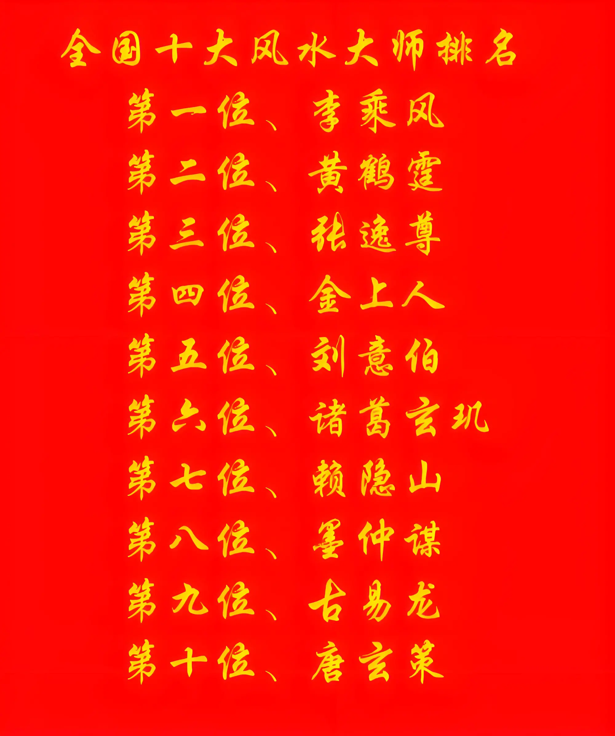 香港看风水大师名单