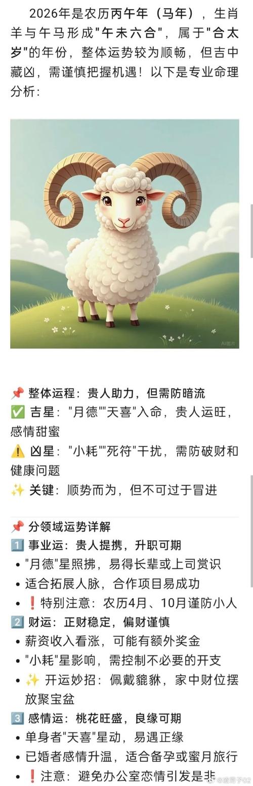 羊运势