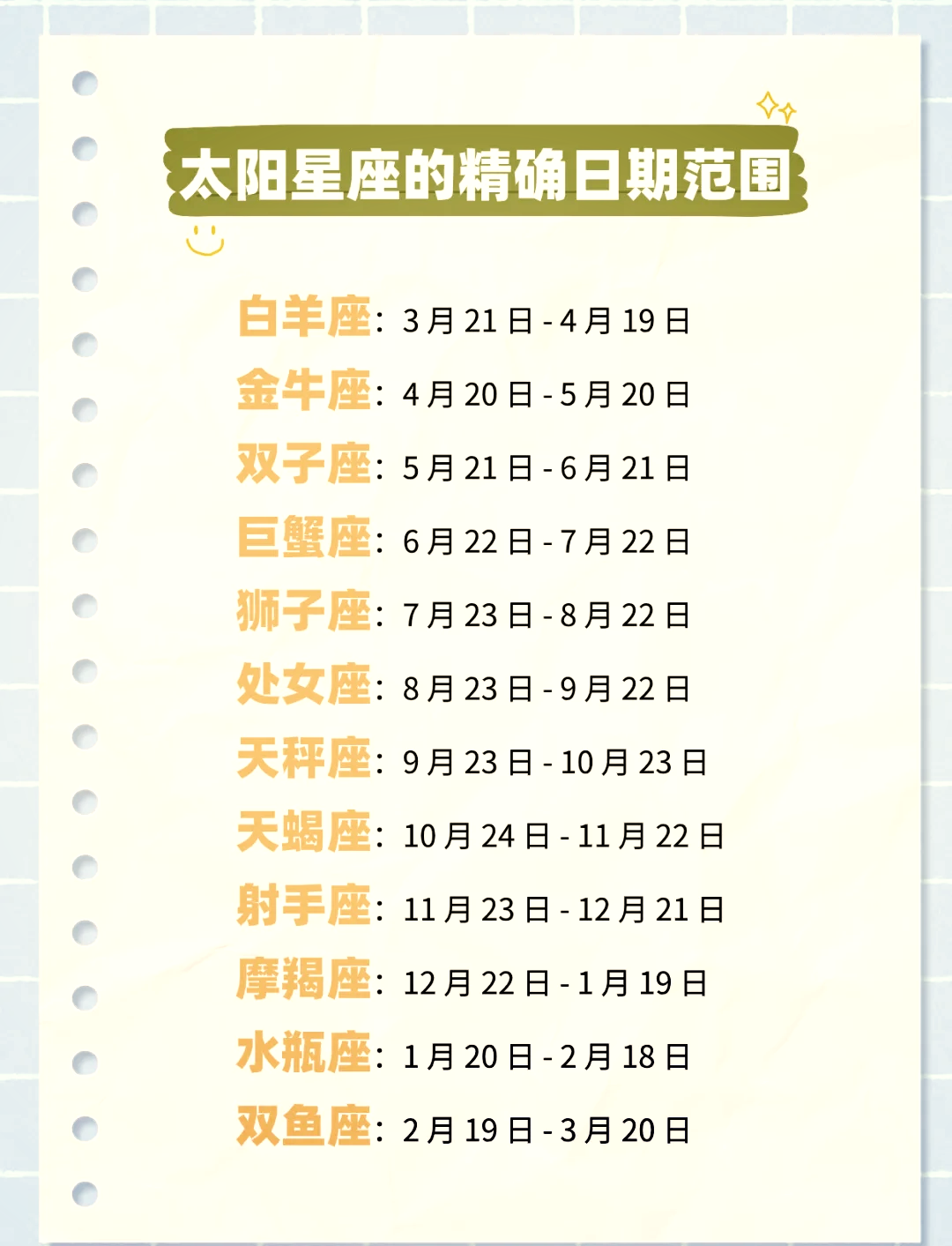 星座查询日期查询