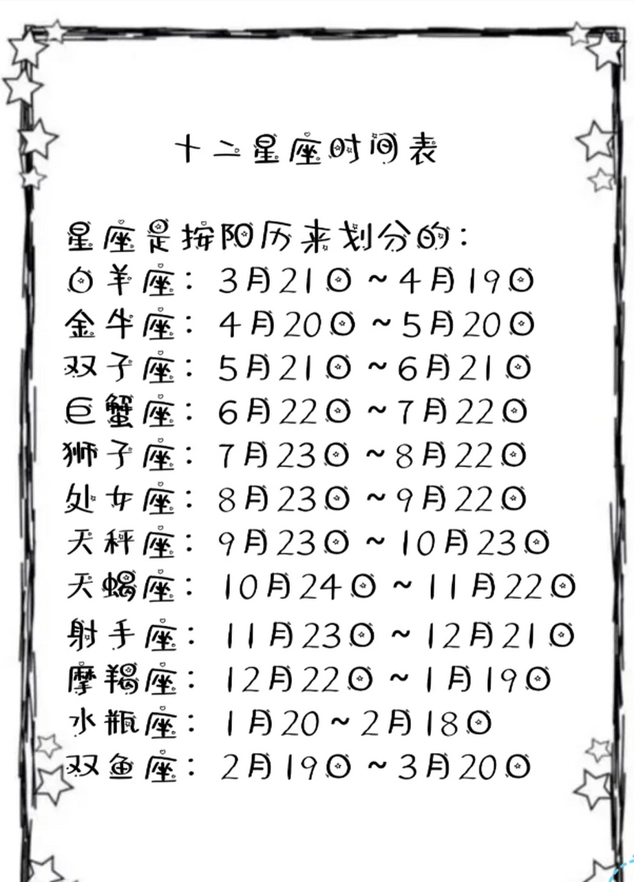 星座查询日期查询 星座查询日期查询