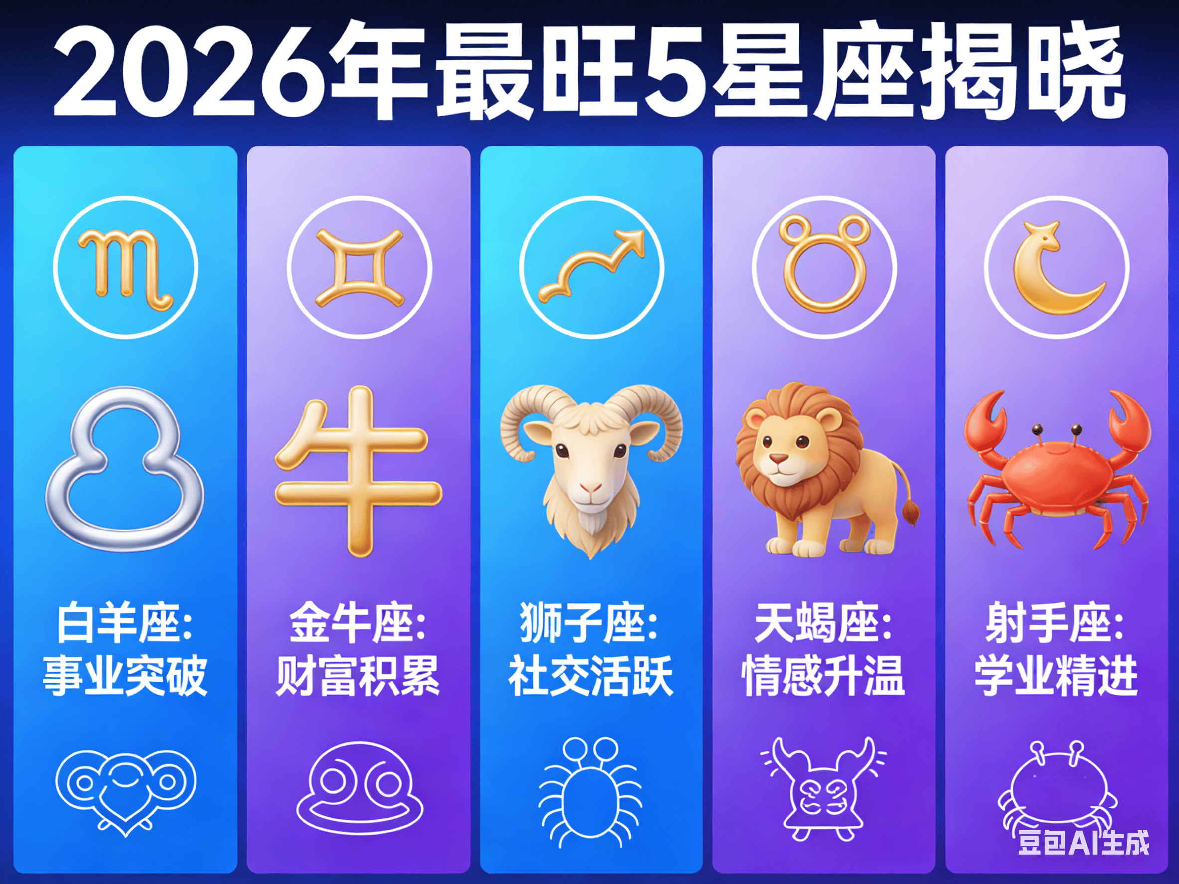 2026年星座运势红黑榜最新