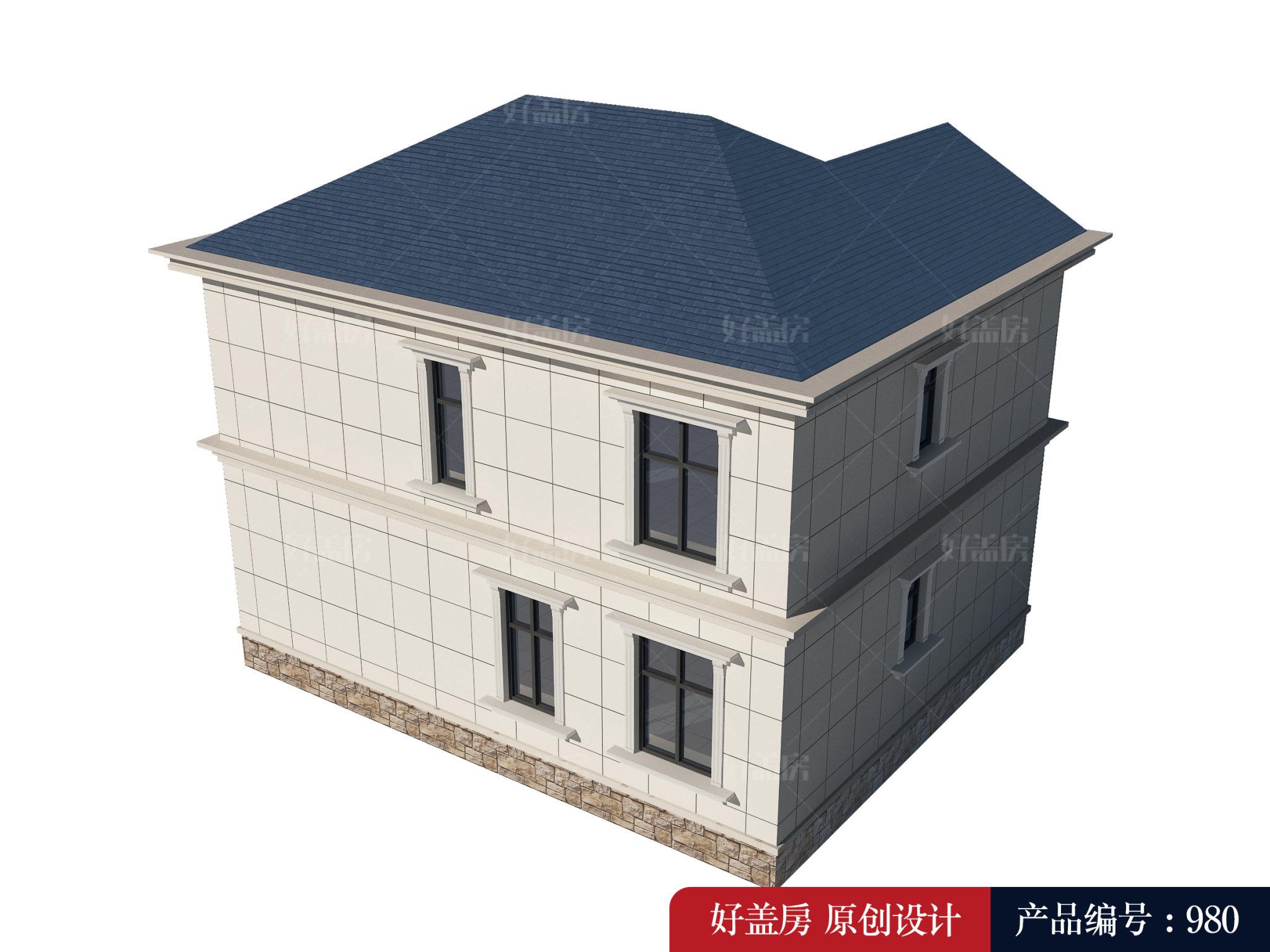 二层农村自建房图纸50平