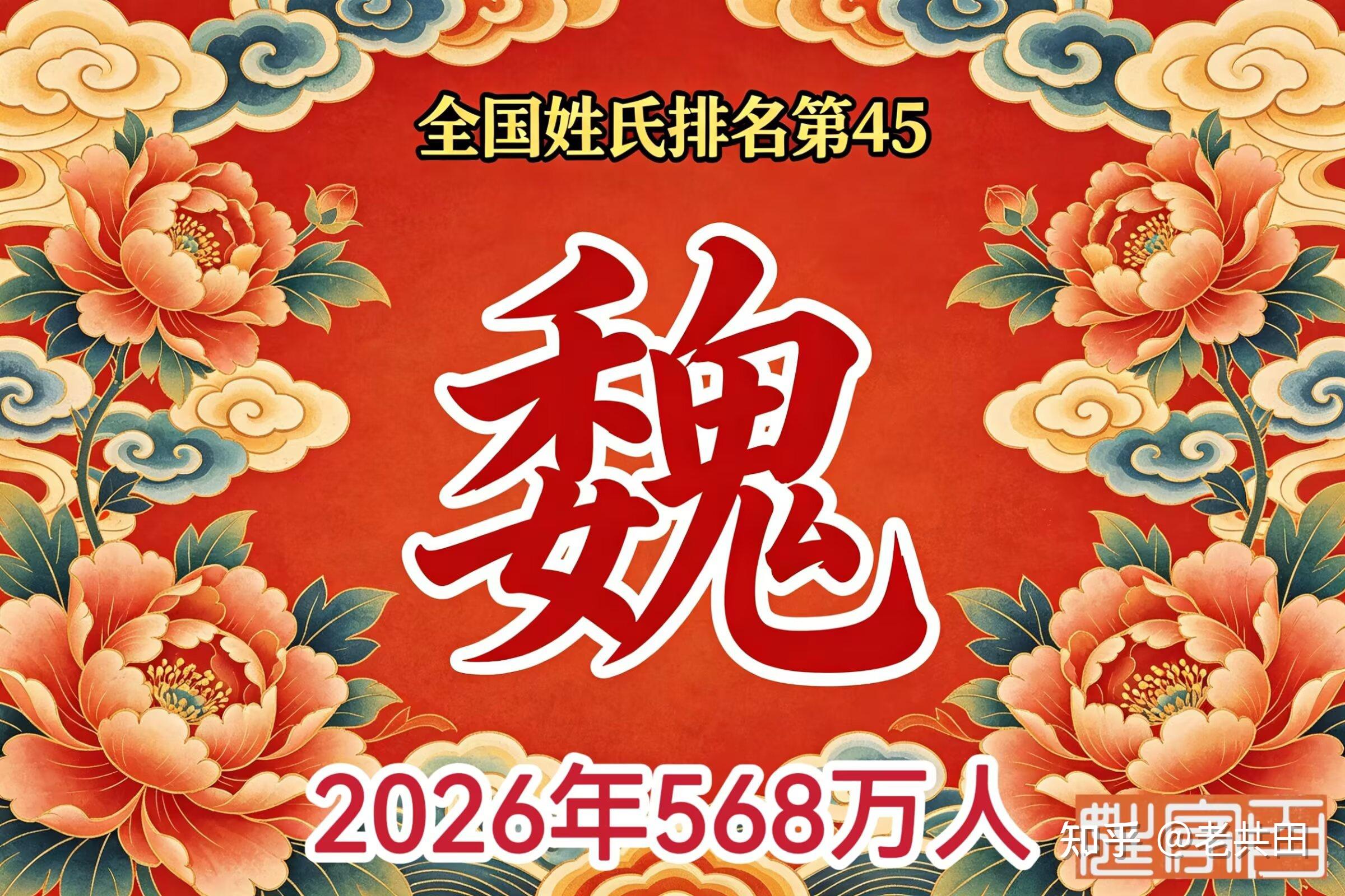 百家姓前十位姓氏
