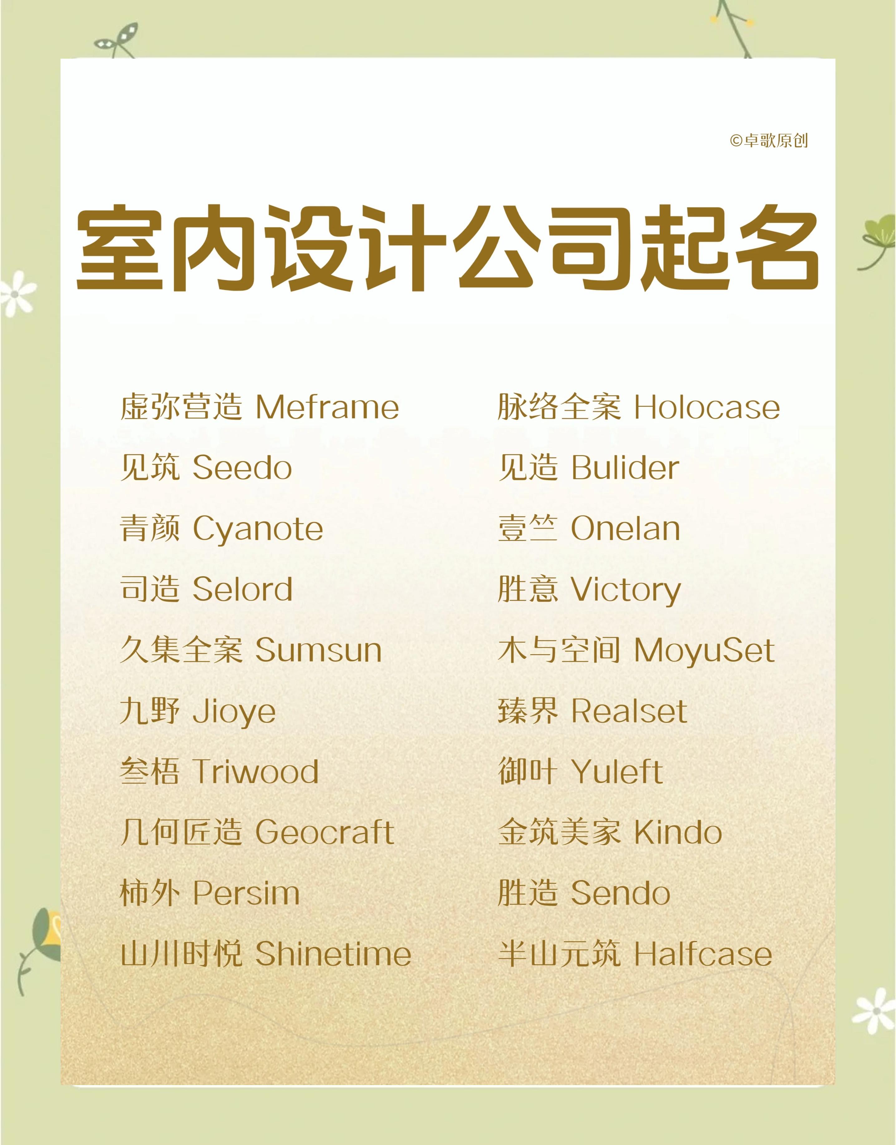 网站起名字