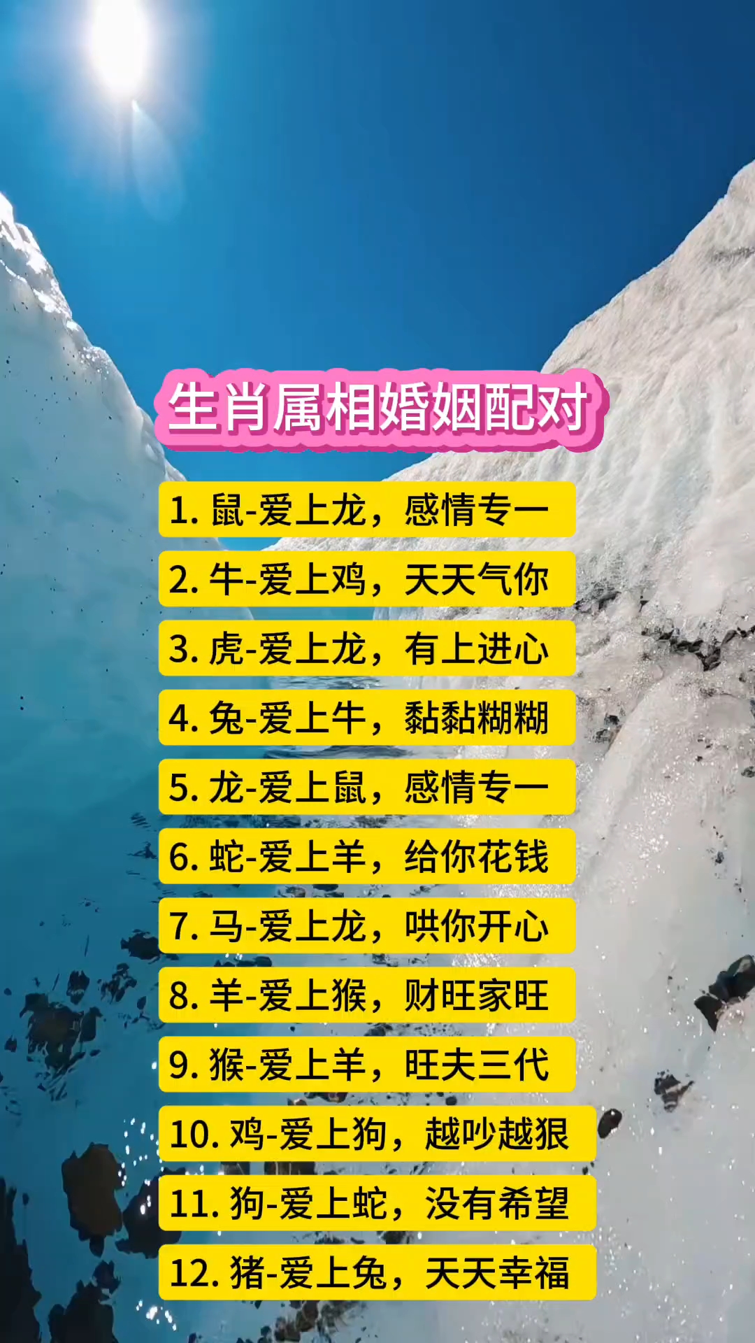 婚姻运十二生肖