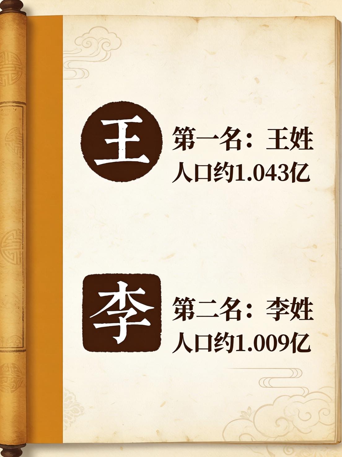人口最大的姓氏排名