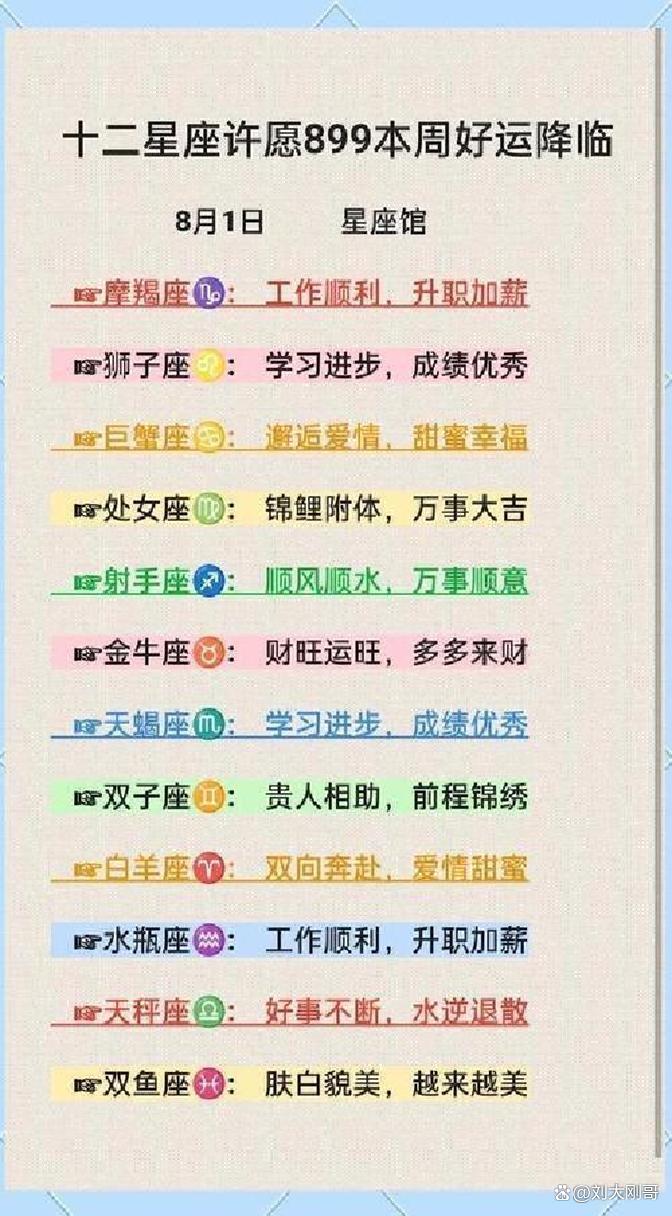 十二星座2026年8月星座运势的简单介绍