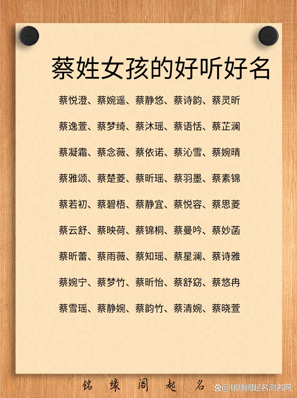 起名字女孩免费