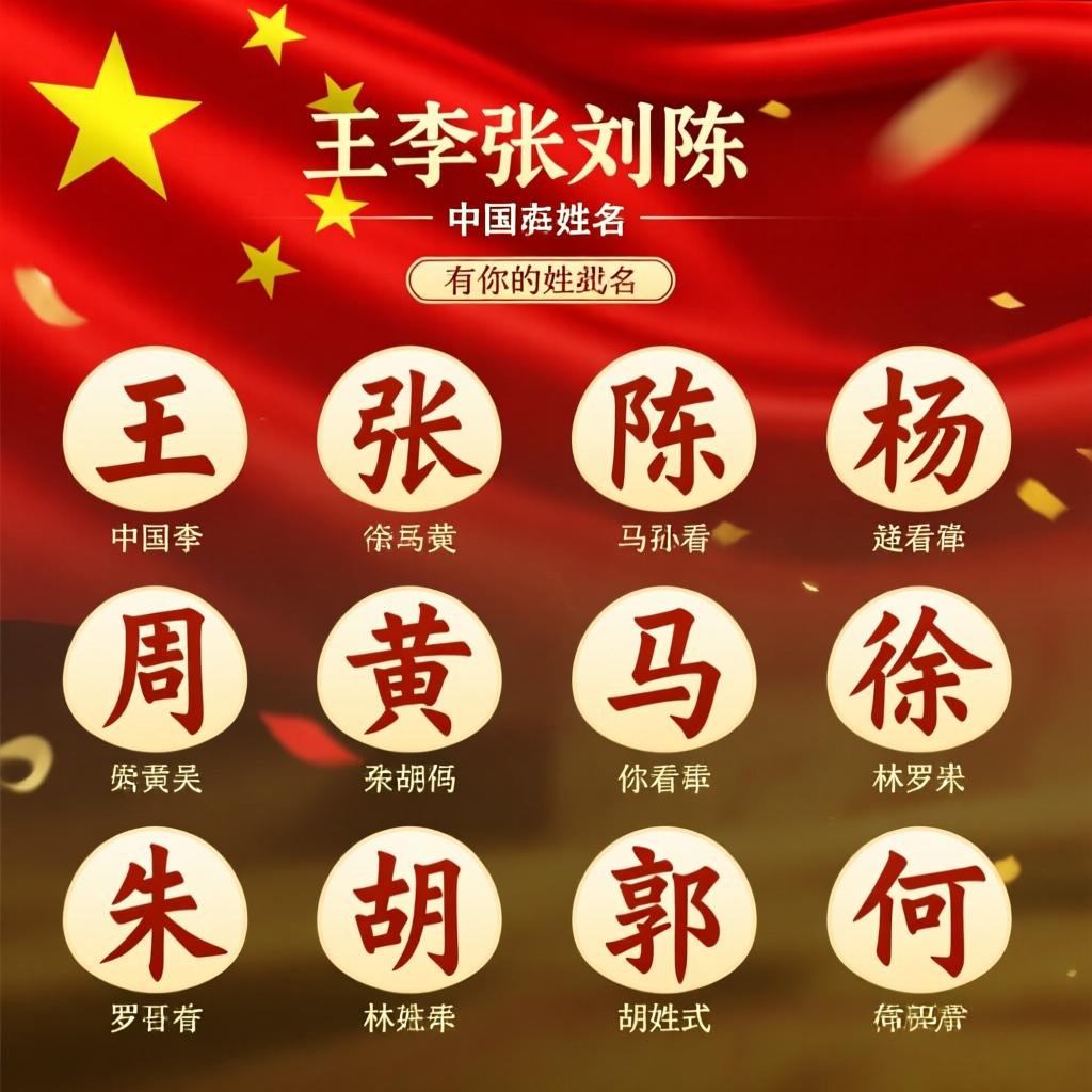 百家姓全国姓氏排名