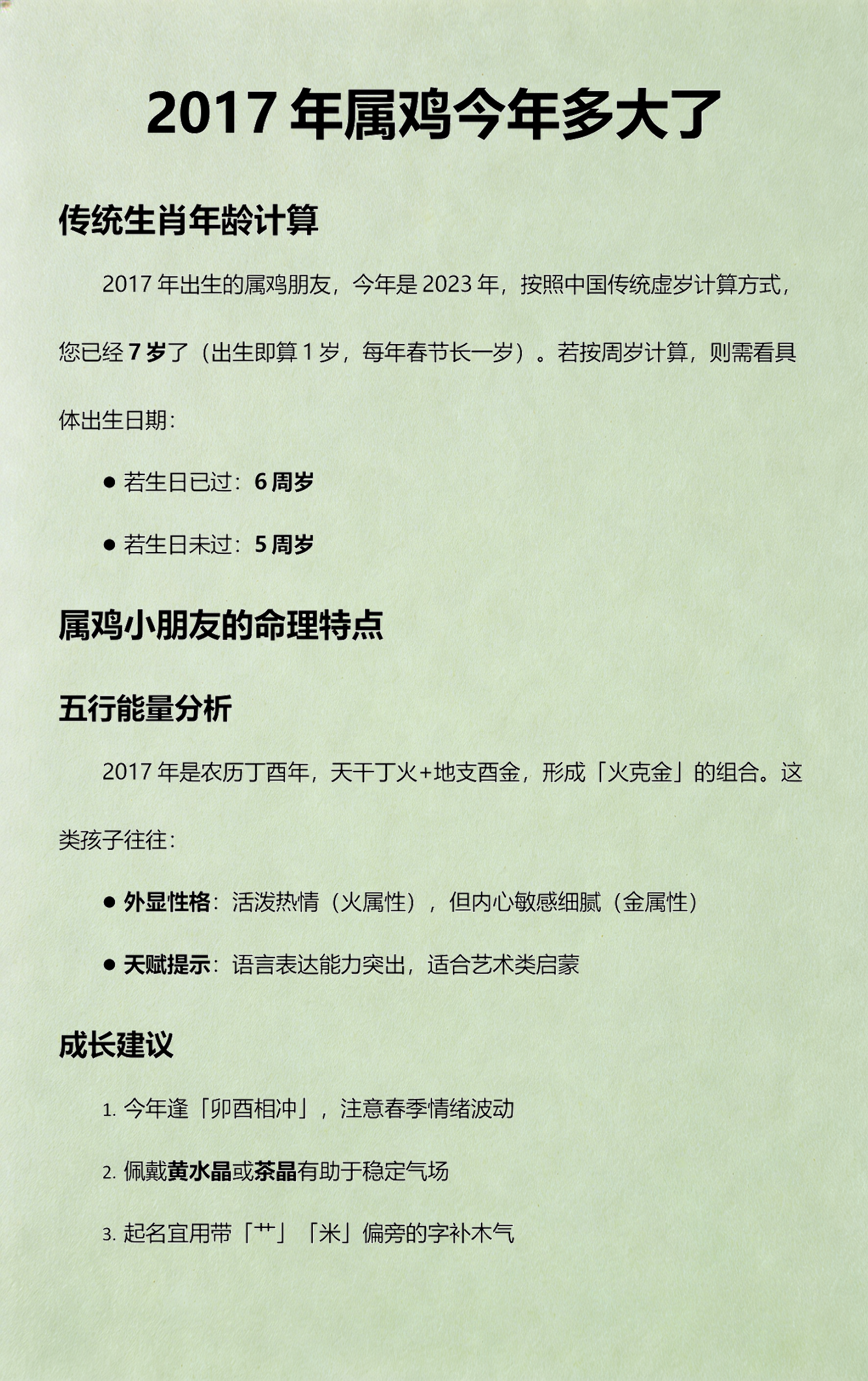 2017生肖