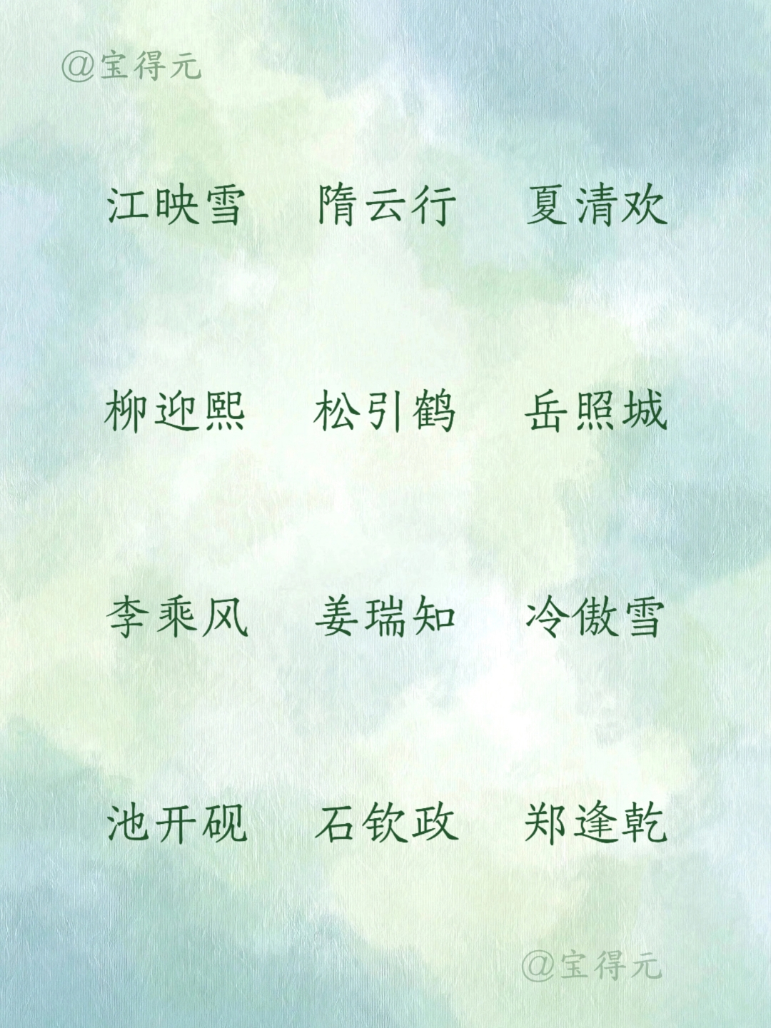 宝宝名字姓名