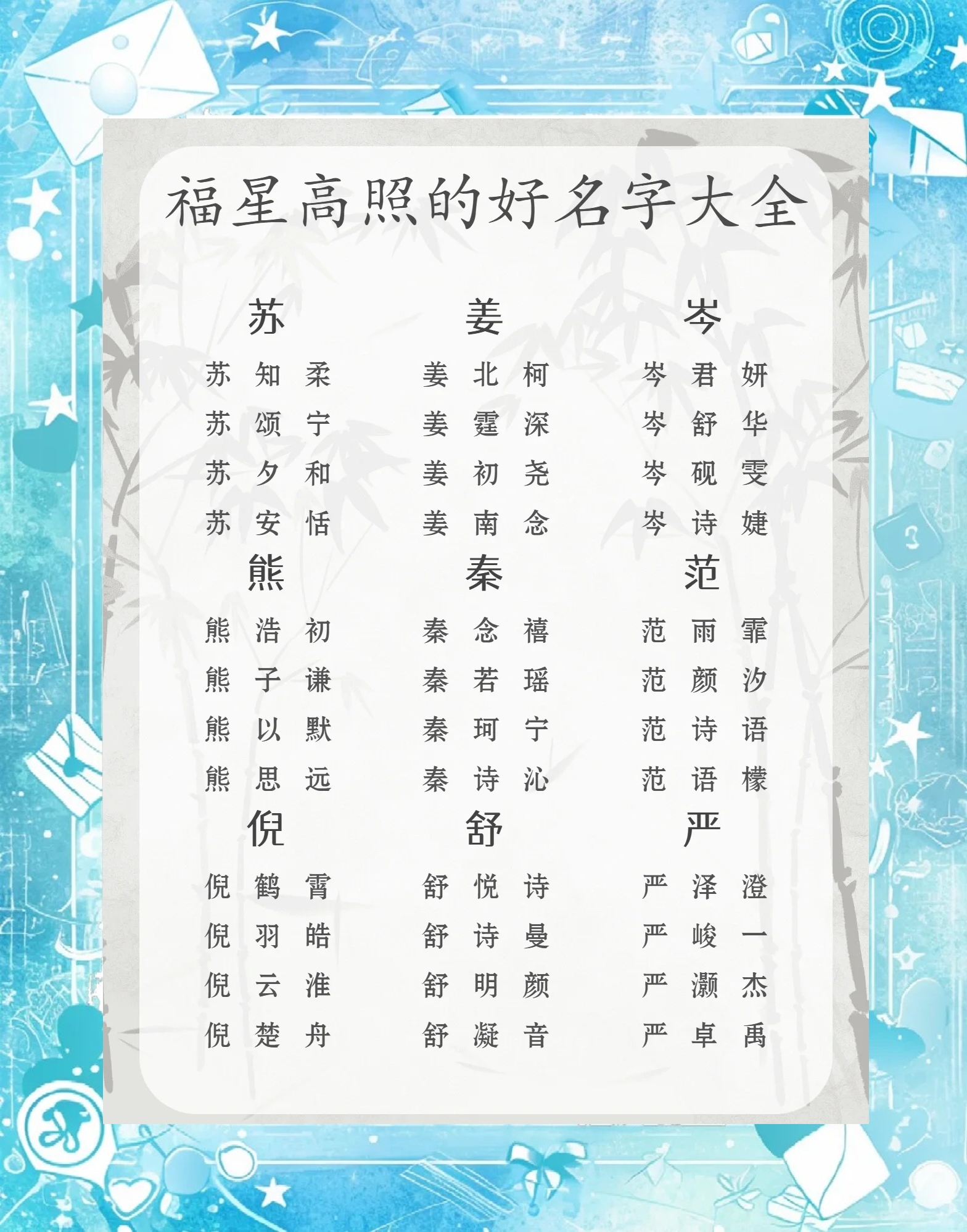 包含百家姓氏起名网名大全女的词条 包含百家姓氏起名网名大全女的词条