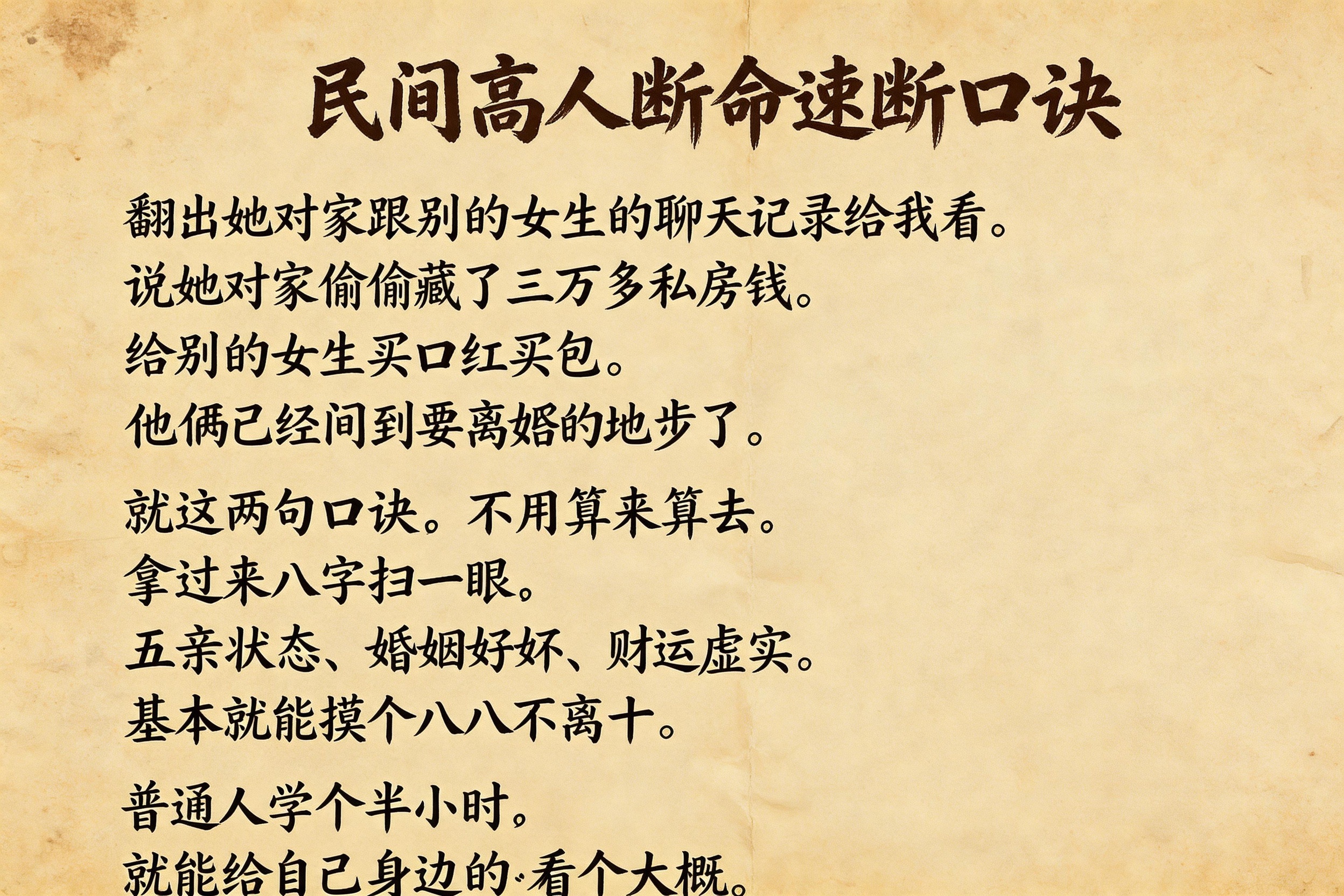 女人有后福的十大征兆(女人有后福的十大征兆,占得越多福气越深厚!)