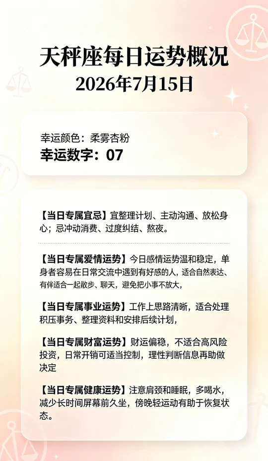 实时运势(实时运势查询)