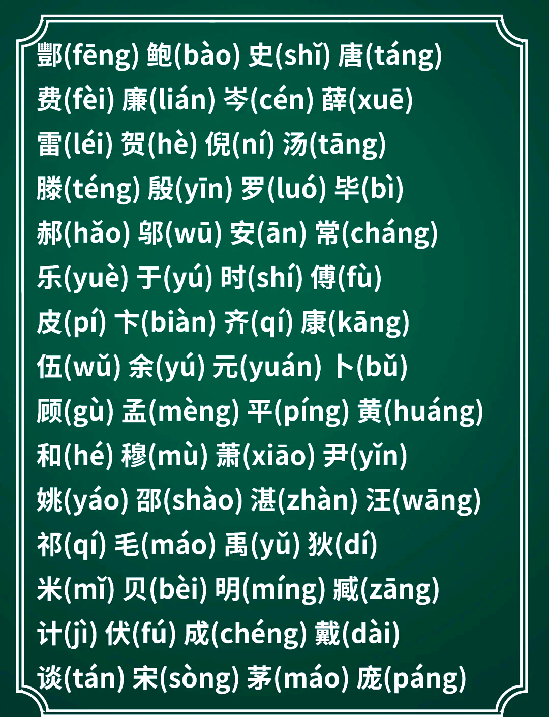 百家姓带拼音电子版(带拼音百家姓全文下载视频) 百家姓带拼音电子版(带拼音百家姓全文下载视频)