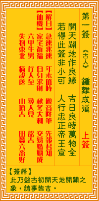每日一签免费观音灵签(每日一签每日一签观音灵签)