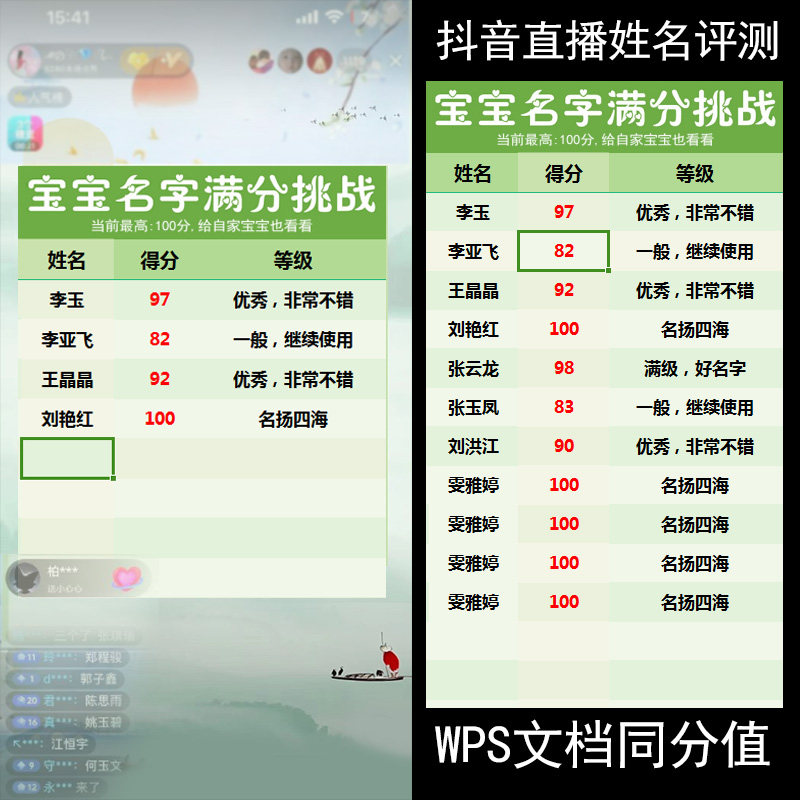 姓名打分100分标准(姓名打分100分快速查询) 姓名打分100分标准(姓名打分100分快速查询)