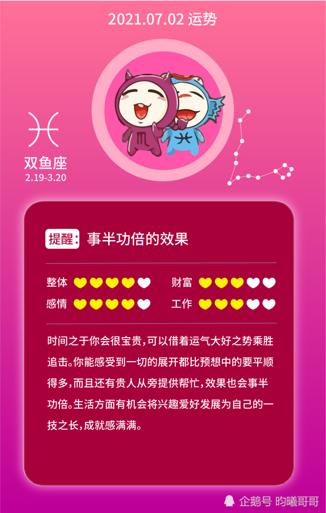 腾讯星座今日运势怎么算(腾讯星座运势大全2019)