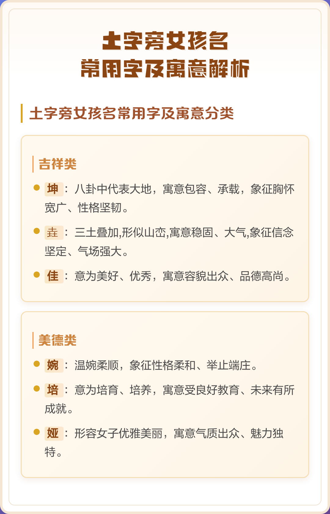 名字解析和寓意免费(名字寓意测试方法)