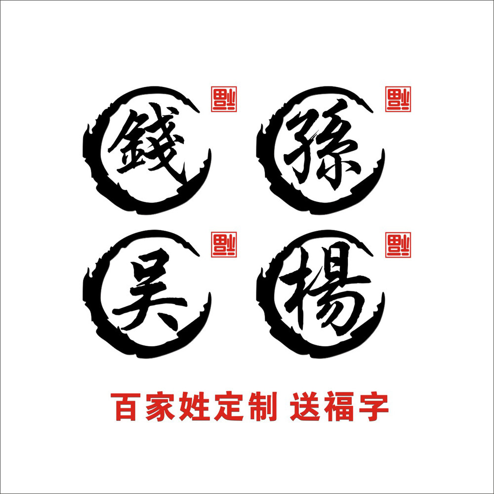 百家姓氏个性文字(百家姓氏个性文字图片) 百家姓氏个性文字(百家姓氏个性文字图片)
