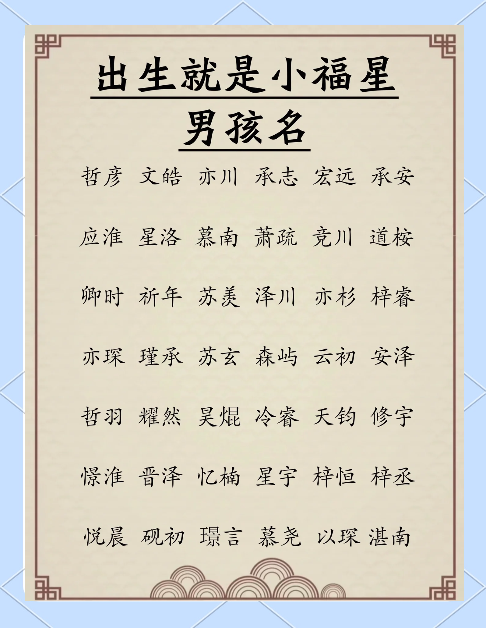 小孩起名字大全男孩(小孩起名字大全男孩免费取名)
