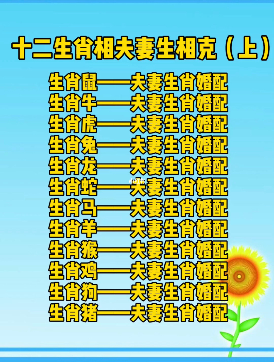 12生肖配对姻缘表(十二生肖婚配配对表查询)