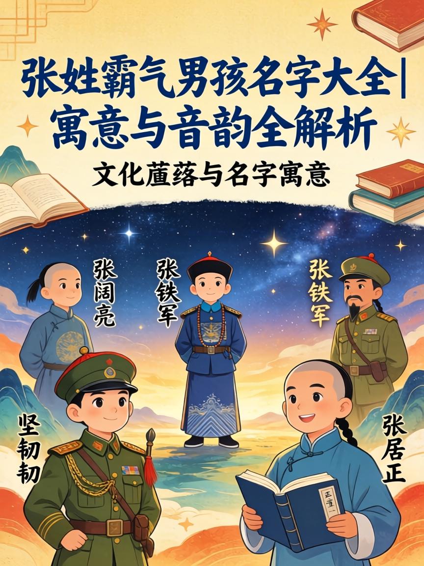 张姓名字大全男孩(张姓男孩20字霸气名字)