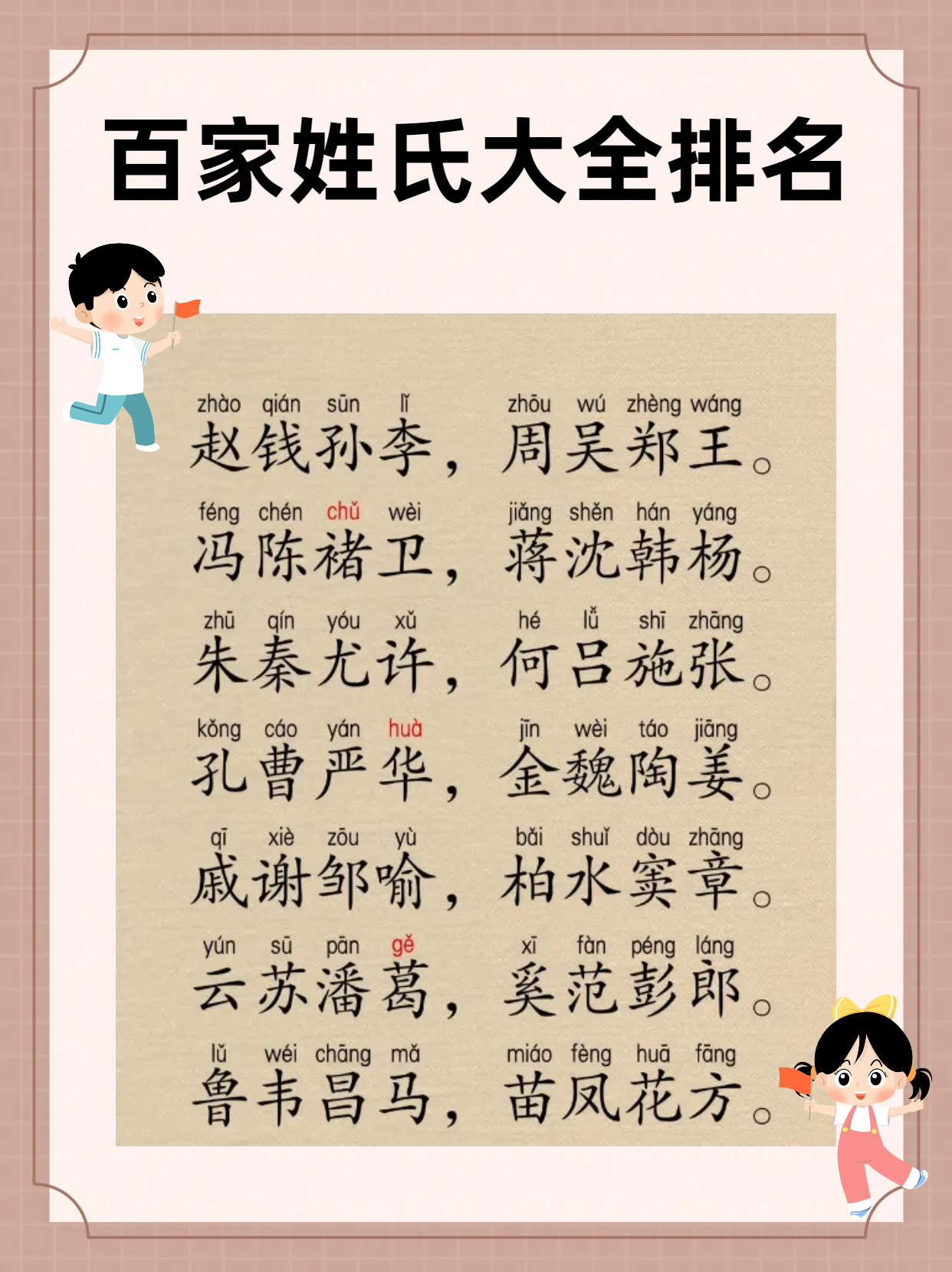 百家姓为啥赵钱孙李靠前呢(百家姓为啥赵钱孙李周吴郑王靠前呢)
