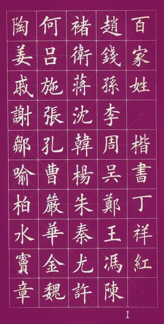宋版百家姓完整版(宋版百家姓排名表173)