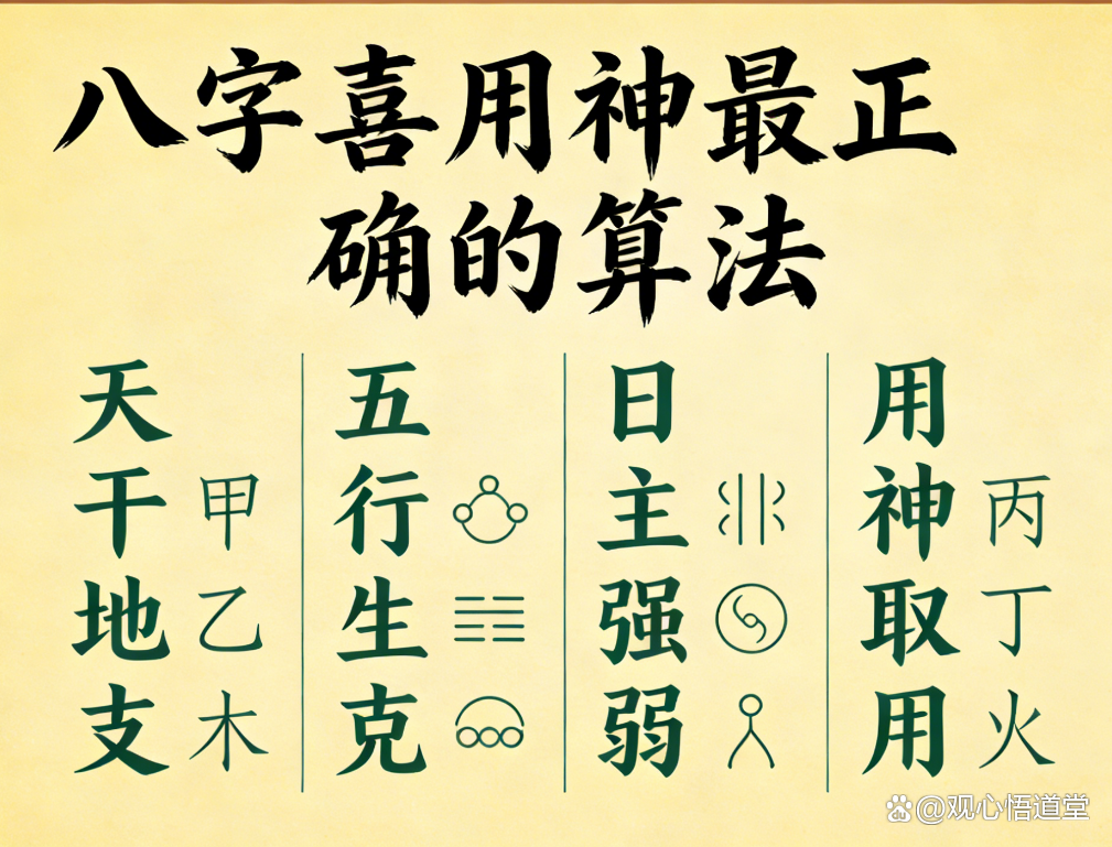 八字命理喜用神查询(八字喜用神查询表网站)