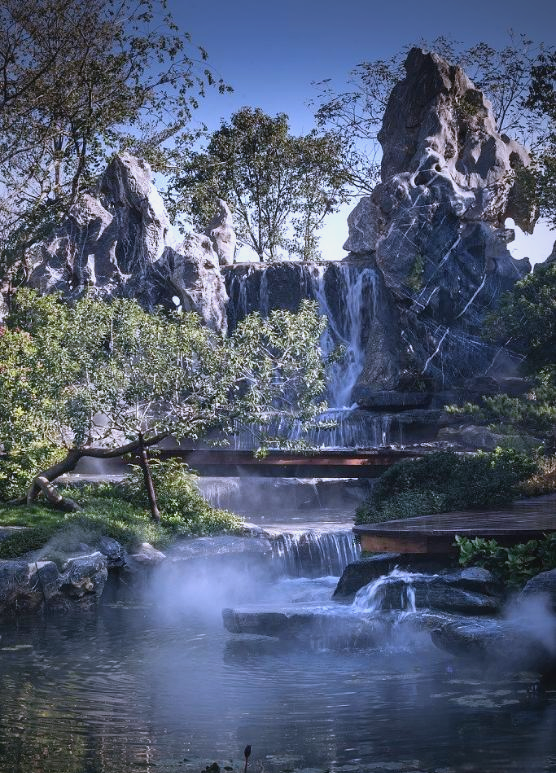 院子里假山风水(院子里的假山水池有什么风水讲究)