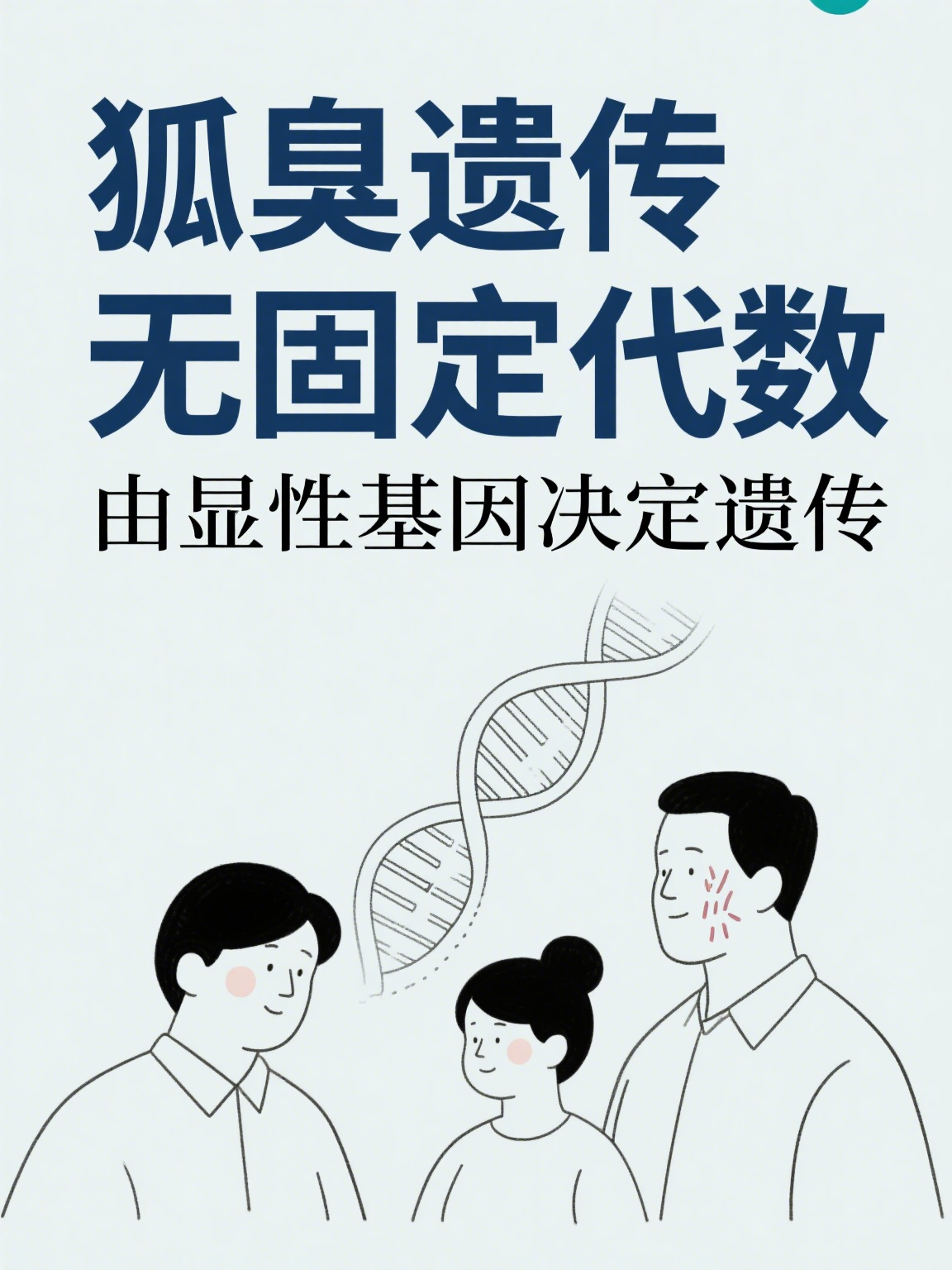 狐臭一般遗传几代人就没有了(狐臭一般遗传几代人妈妈有狐臭儿子会有吗)