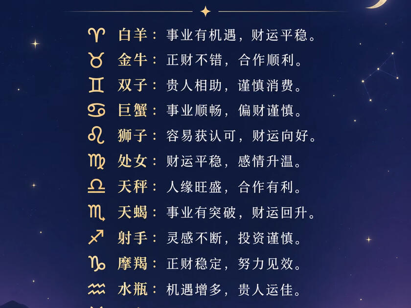 星座运势每日运程表查询(星座运势 每日运势查询App下载)