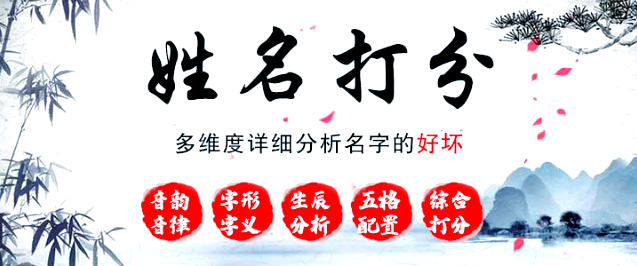 起名字打分(测名打分免费测试软件) 起名字打分(测名打分免费测试软件)