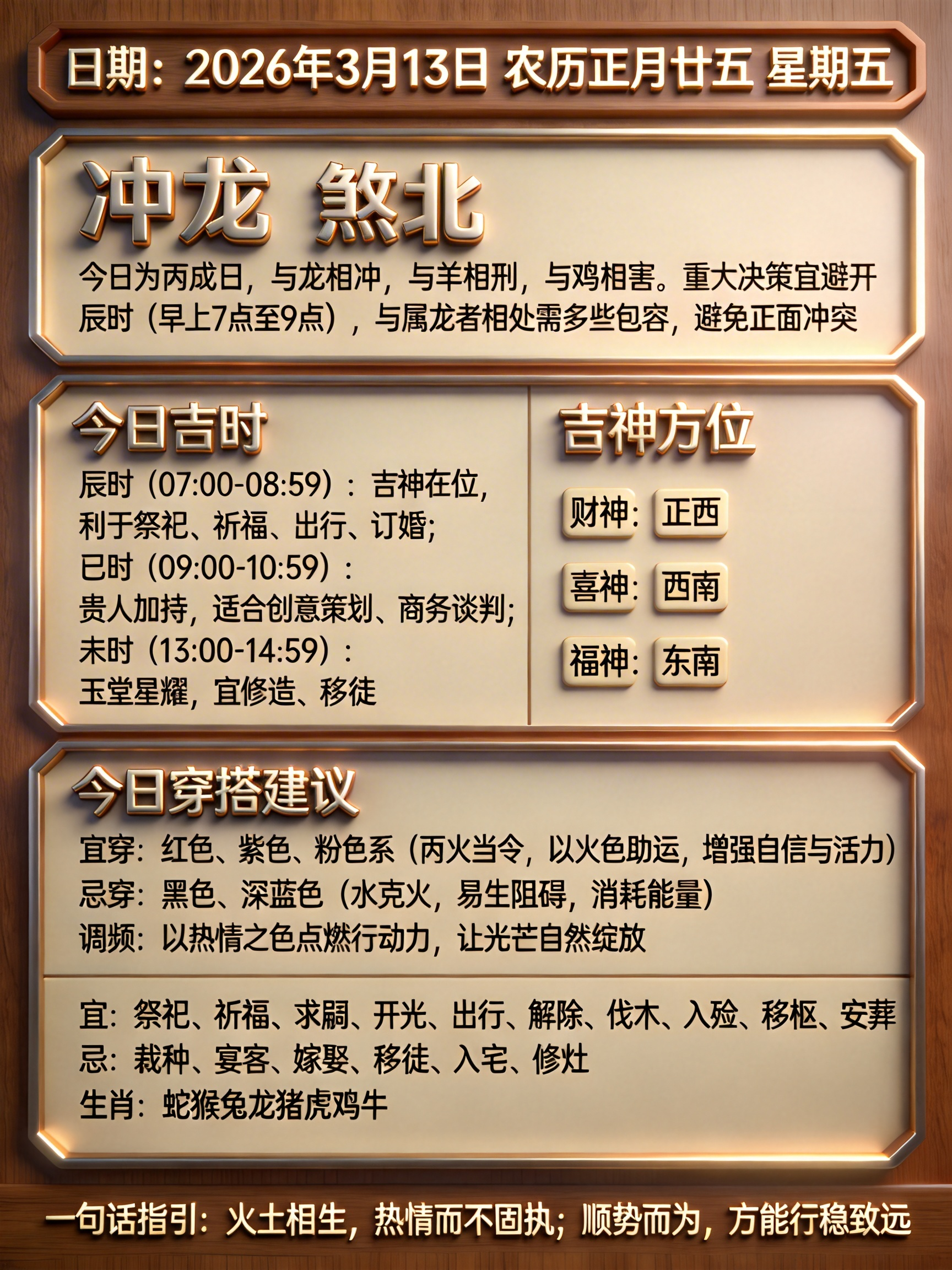 汉程黄历今日运势(汉程黄历免费查方法)