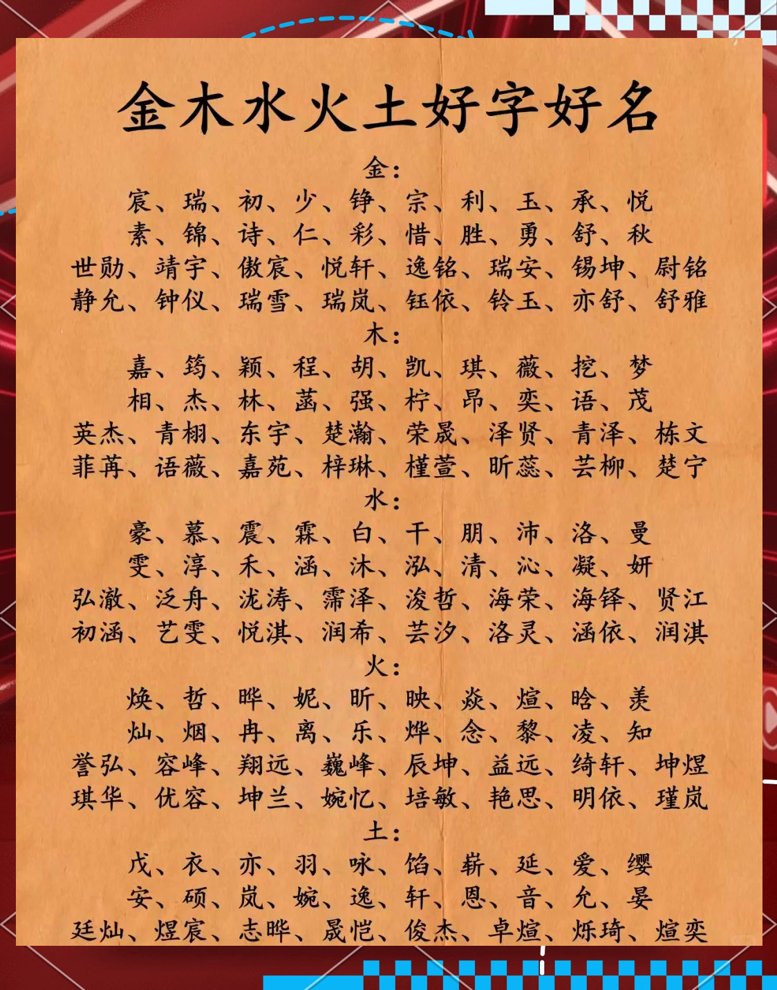生辰八字五行起名(生辰八字五行起名属全19画)