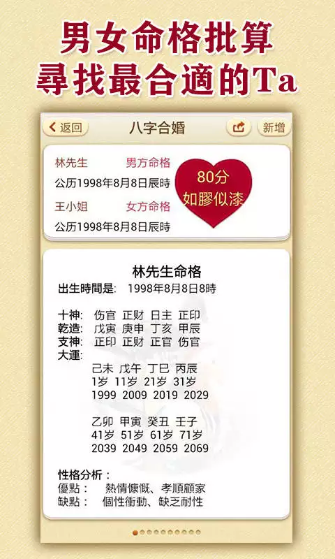两个人姓名测试缘分对照表怎么看的简单介绍