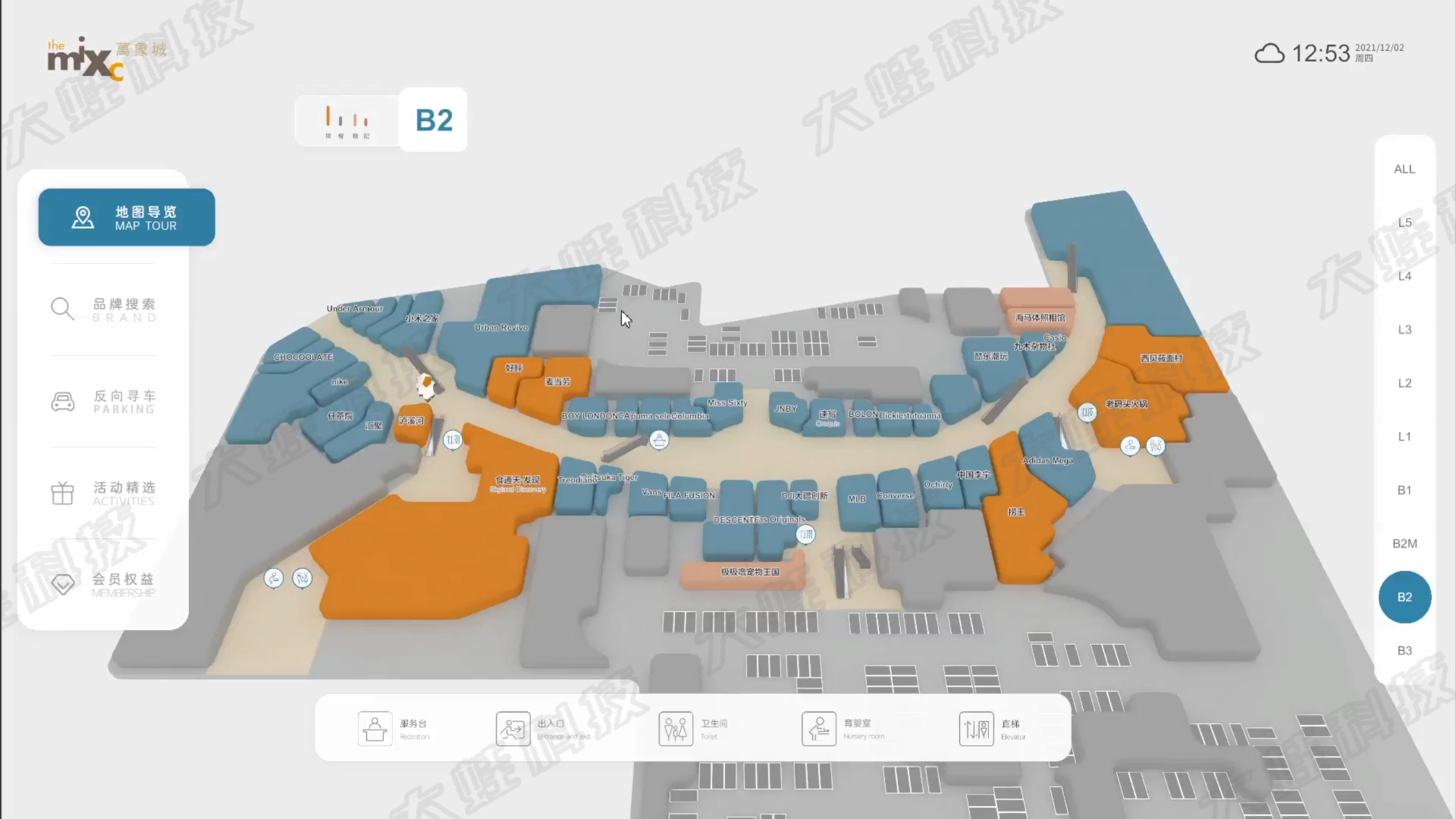 南宁万象城楼层导购图(南宁万象城各楼层品牌详细分布表)